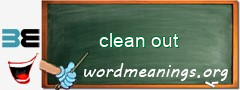 WordMeaning blackboard for clean out